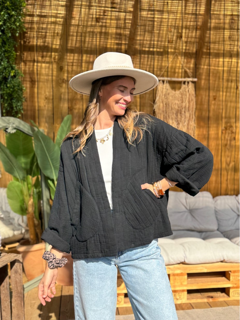 VESTE MONICA NOIRE