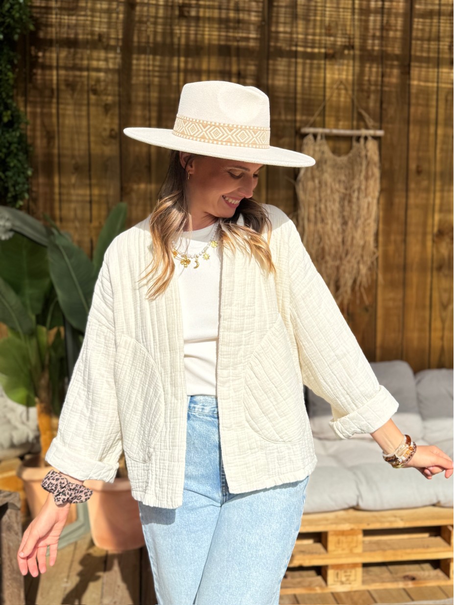 VESTE MONICA ECRU