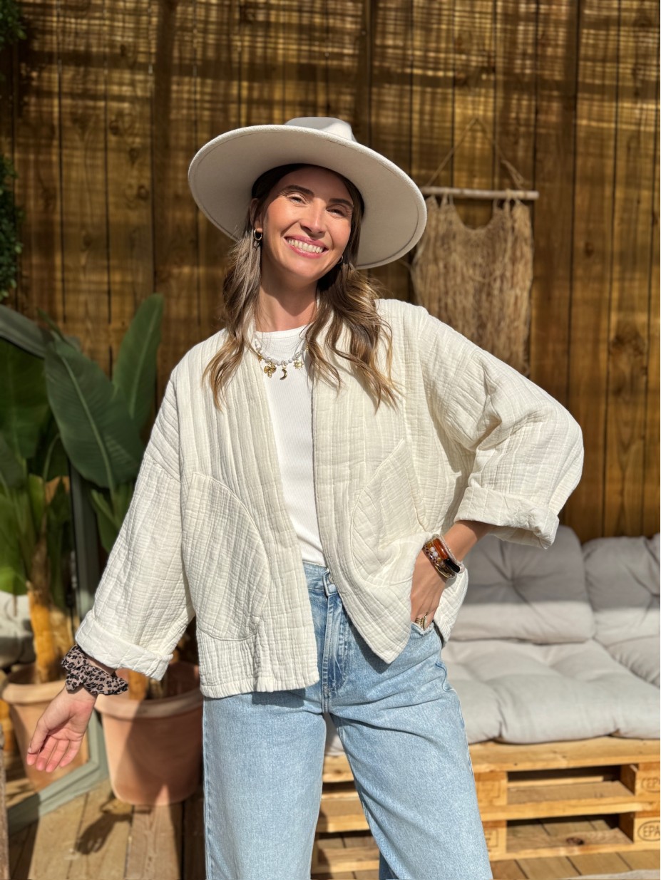VESTE MONICA ECRU