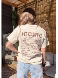T-SHIRT ICONIC BEIGE LEO