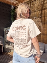 T-SHIRT ICONIC BEIGE LEO