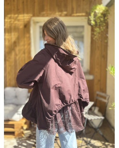 VESTE FRANKIE PRUNE