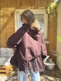 VESTE FRANKIE PRUNE