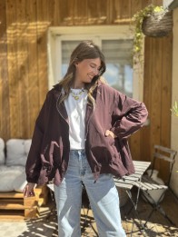 VESTE FRANKIE PRUNE