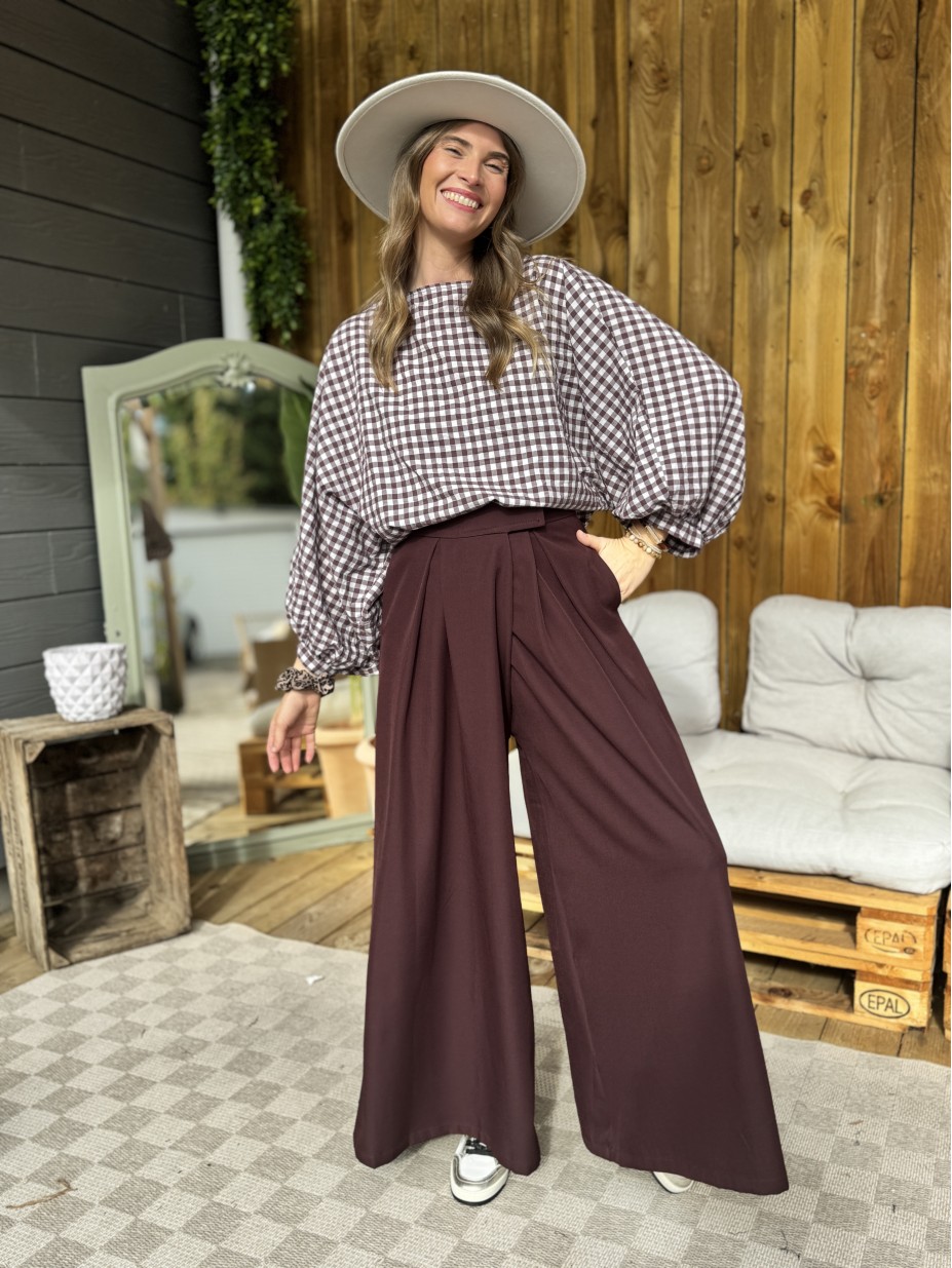 PANTALON ANGIE PRUNE