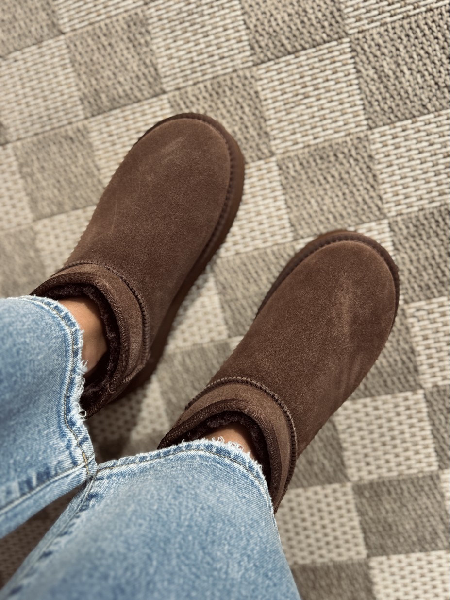 BOOTS AMANDA CUIR MARRON