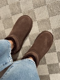 BOOTS AMANDA CUIR MARRON