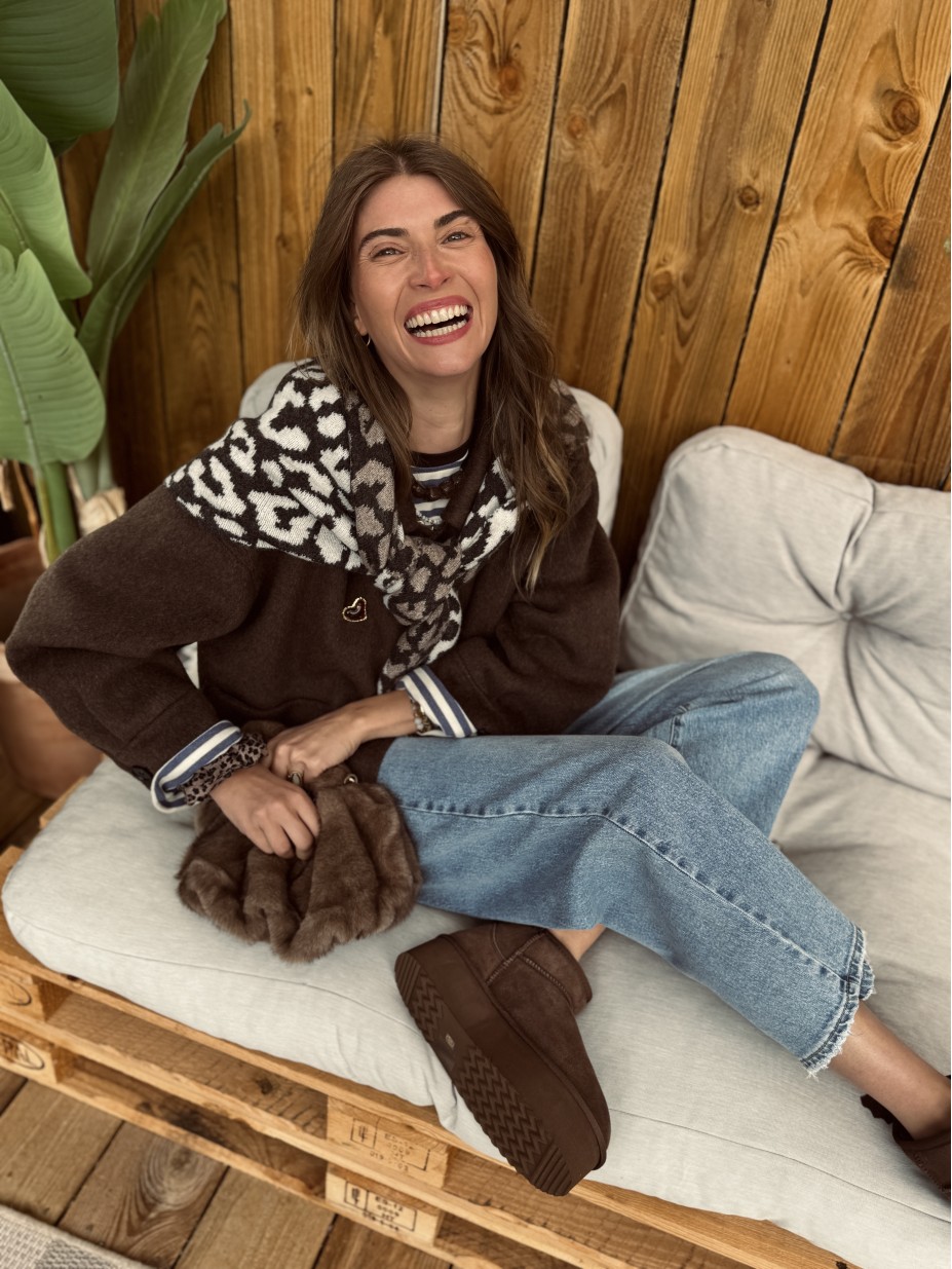 MANTEAU LENA MARRON