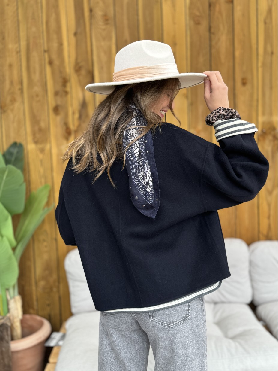 MANTEAU LENA MARINE