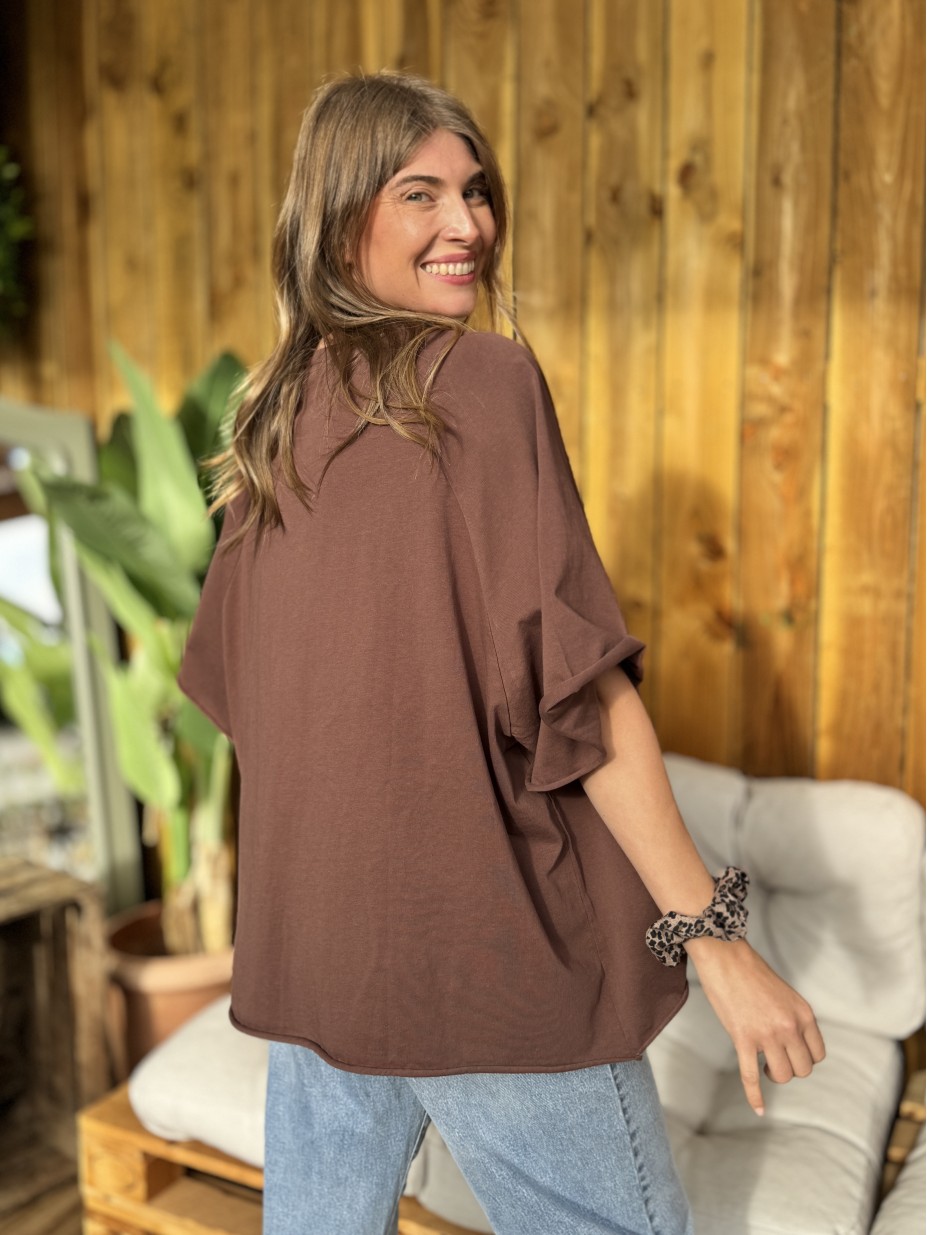 T-SHIRT GABIN MARRON