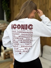 SWEAT ICONIC BORDEAUX