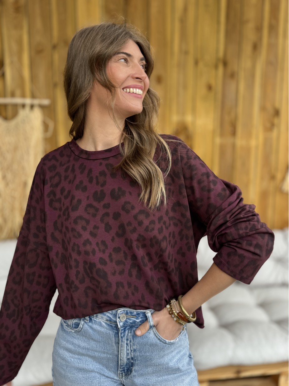 SWEAT LAZARE PRUNE