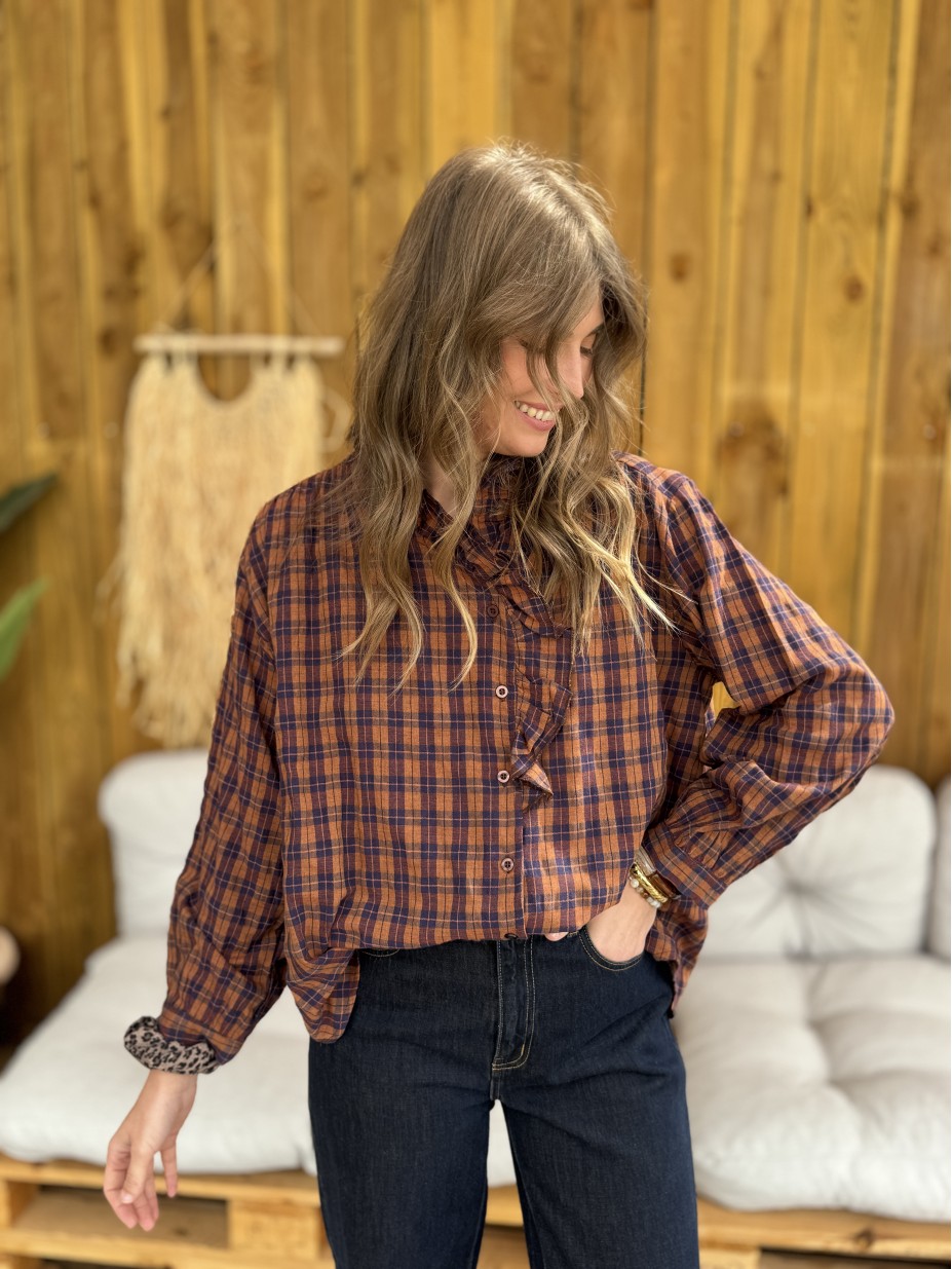 BLOUSE LEONTINE TERRACOTTA