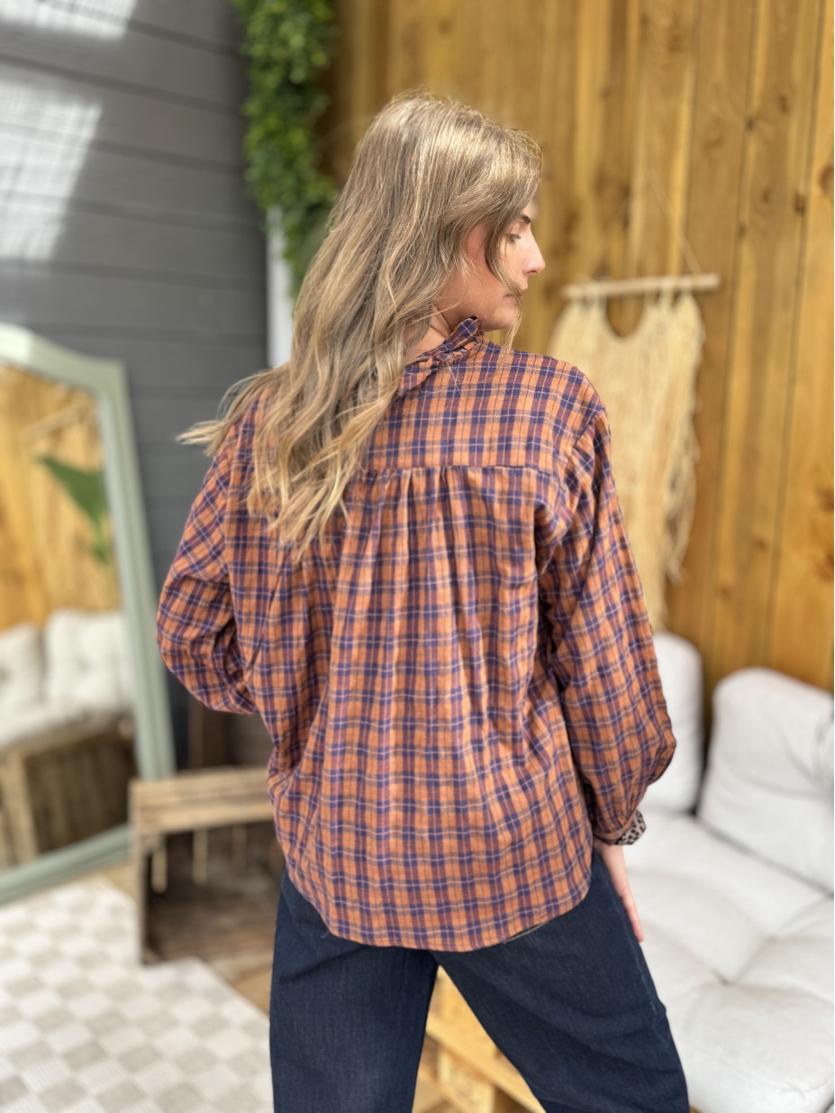 BLOUSE LEONTINE TERRACOTTA
