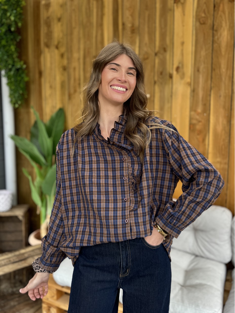 BLOUSE LEONTINE MARINE