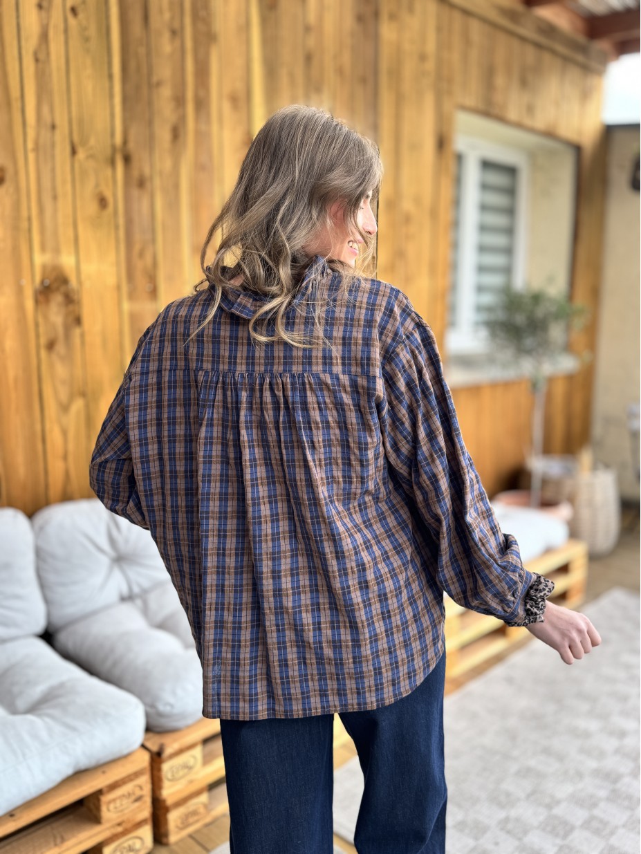 BLOUSE LEONTINE MARINE