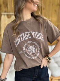 T-SHIRT GABIN LEO MARRON