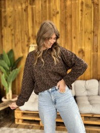 SWEAT LAZARE MARRON