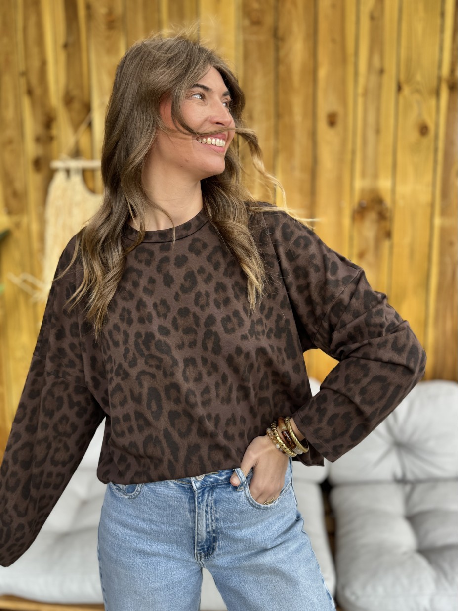 SWEAT LAZARE MARRON