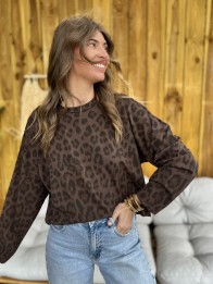 SWEAT LAZARE MARRON