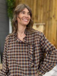 BLOUSE LEONTINE MARINE