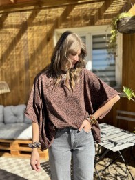 T-SHIRT GABIN LEO MARRON