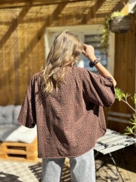 T-SHIRT GABIN LEO MARRON