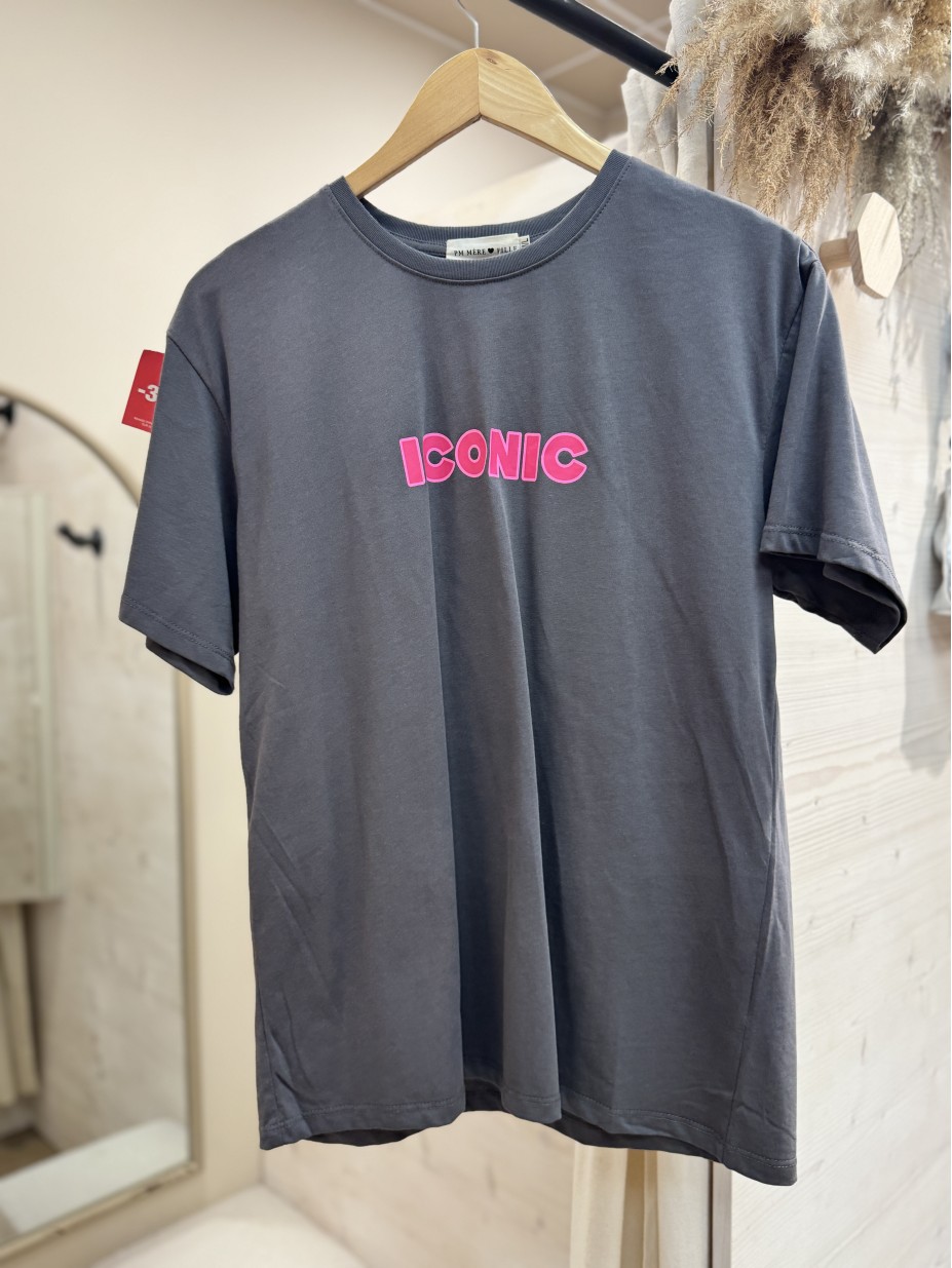 T-SHIRT ICONIC GRIS