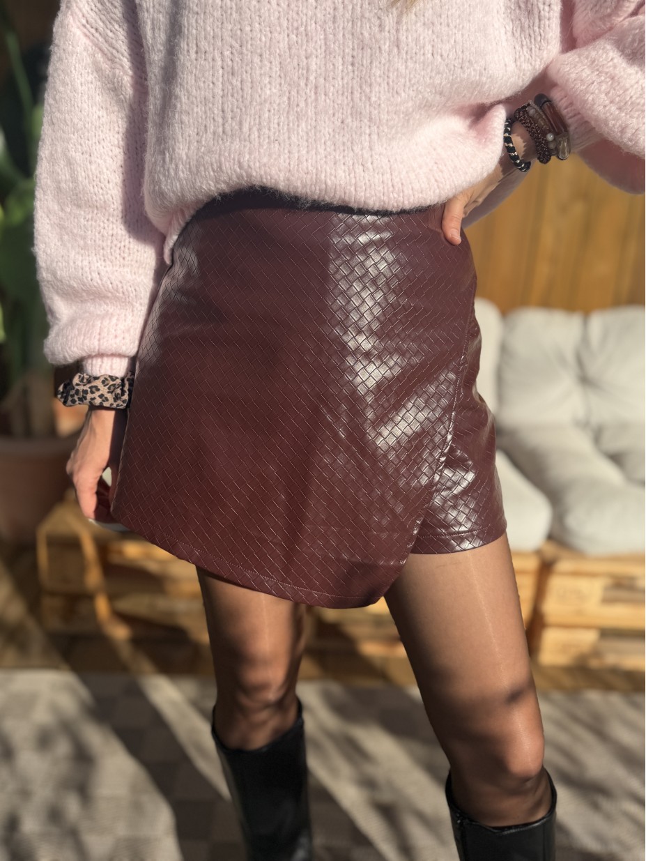 SHORT OLIVIA BORDEAUX