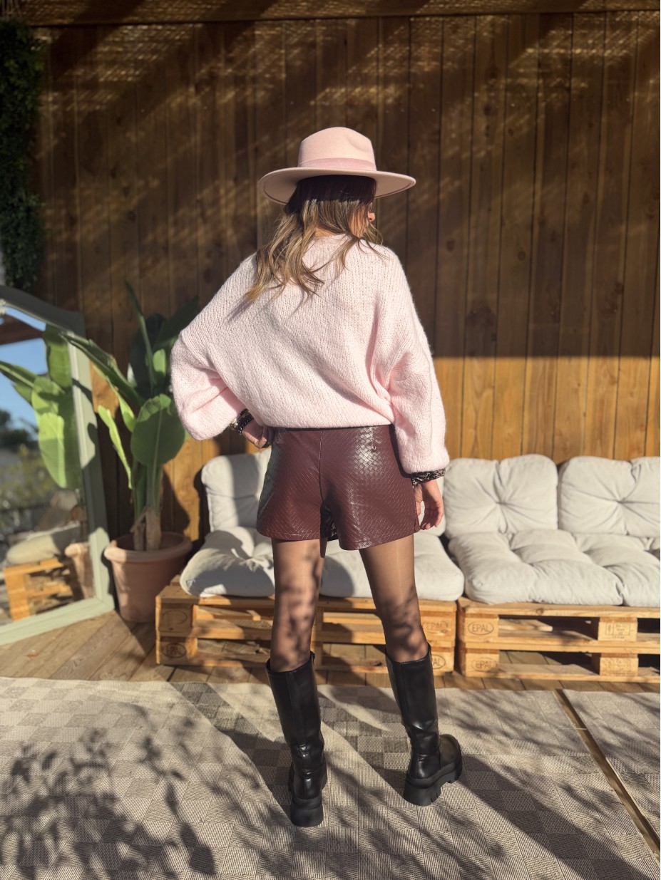 SHORT OLIVIA BORDEAUX