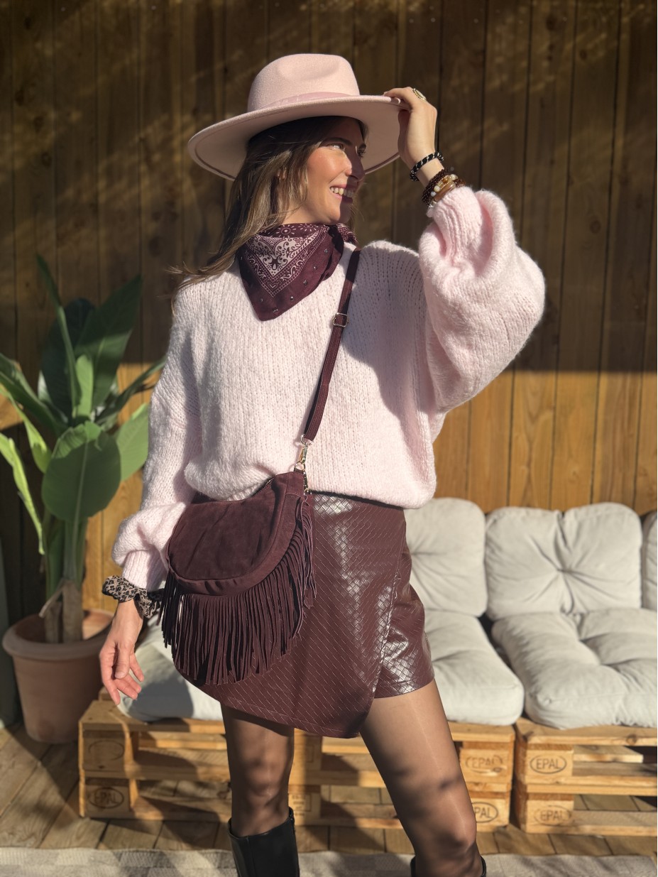 SHORT OLIVIA BORDEAUX