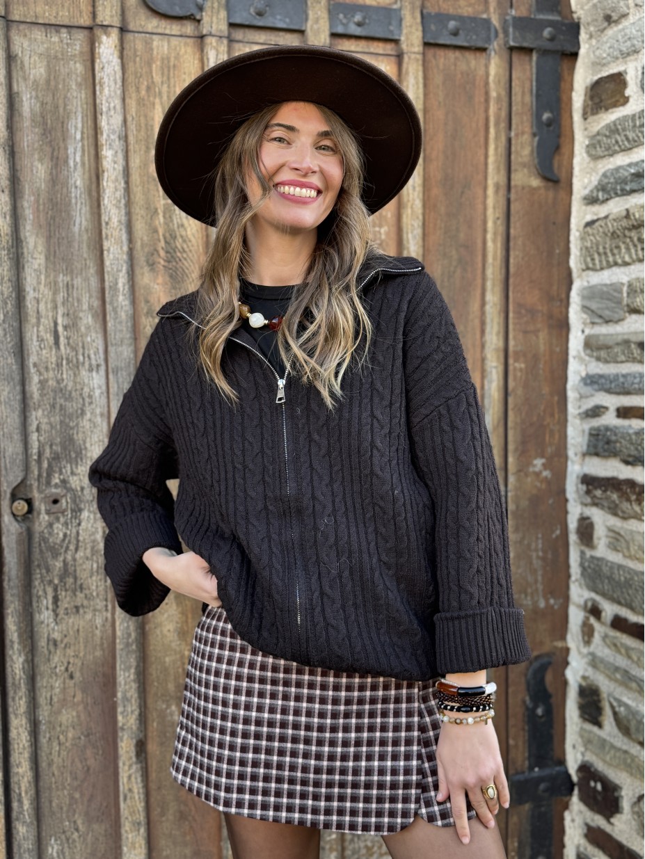 GILET PACOME MARRON